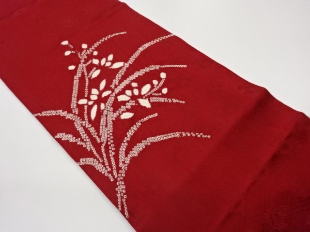 JAPANESE KIMONO / NAGOYA OBI / SHIBORI / PLANT 